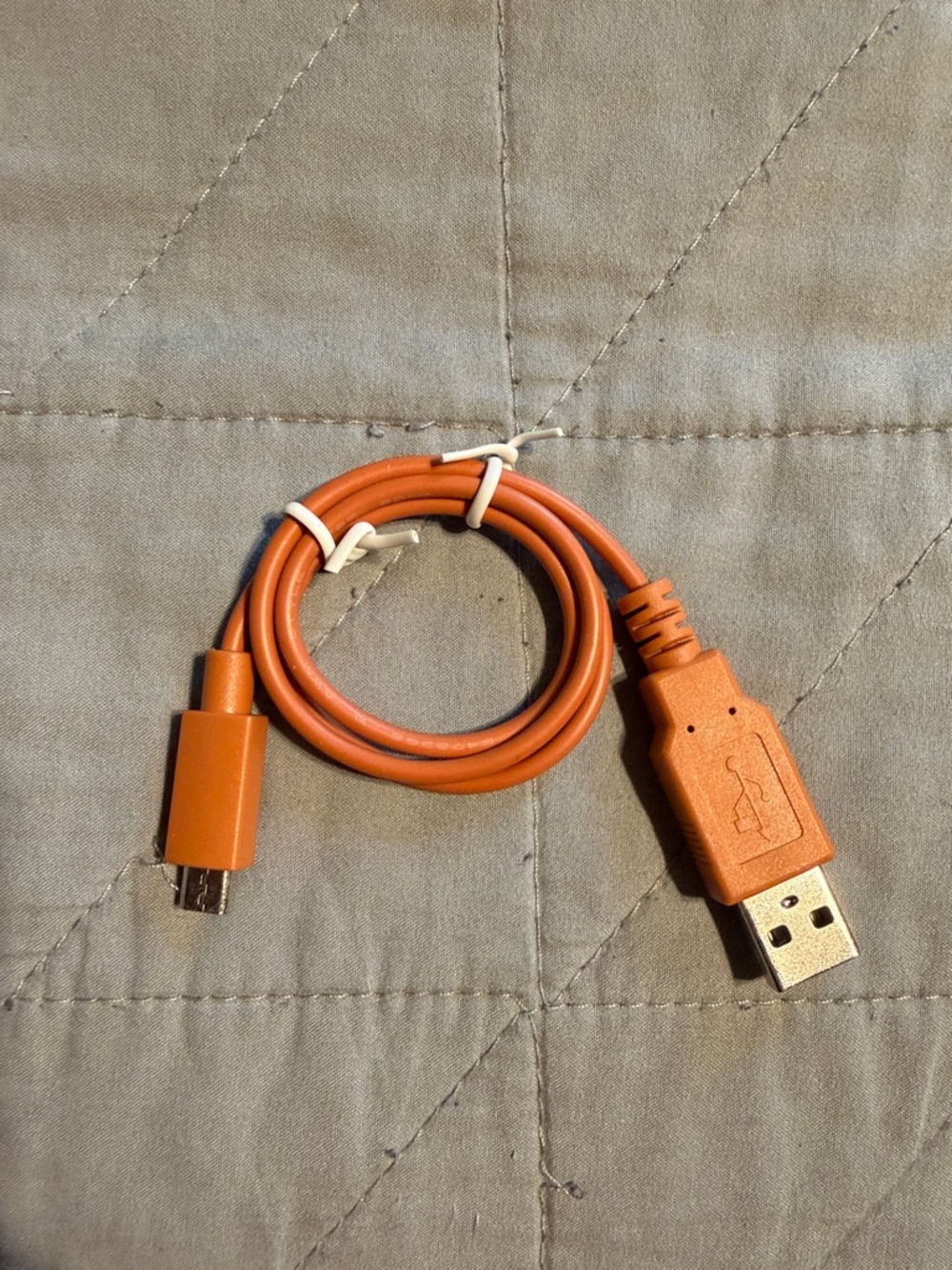 Ring Video Doorbell Orange USB Power Battery Charger Cable (USB to Micro-USB)